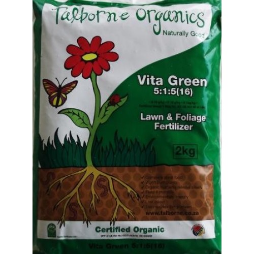Talborne 2Kg Vita Green 5:1:5 Organic Fertilizers
