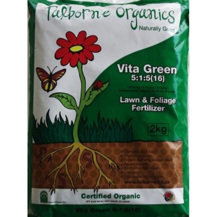 Talborne 25Kg Vita Green 5:1:5  Organic Fertilizers