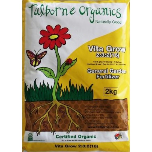 Talborne 5Kg Vita Grow 2:3:2 Organic Fertilizers